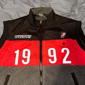 Ralph Lauren Black and Red Stadium Vest